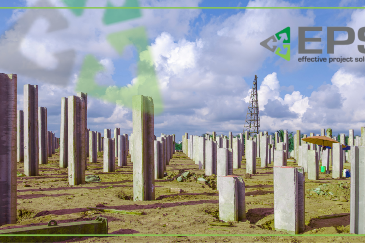 image shows construction groundworks