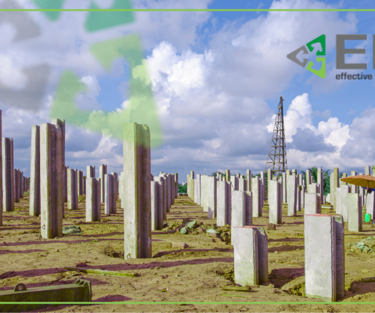 image shows construction groundworks