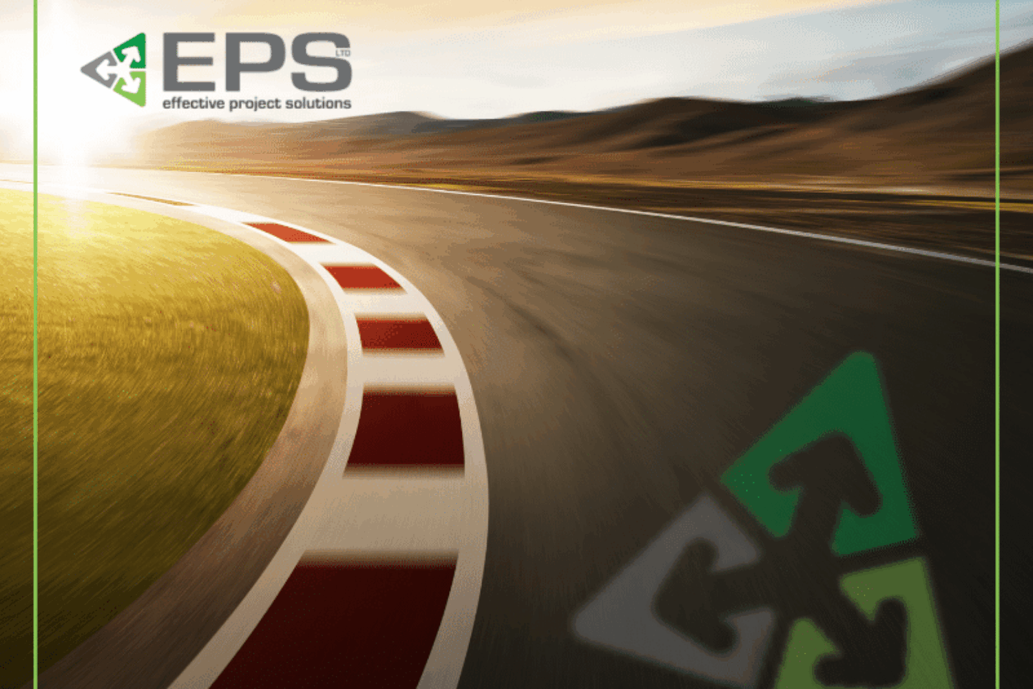 image shows racing fast track lane.