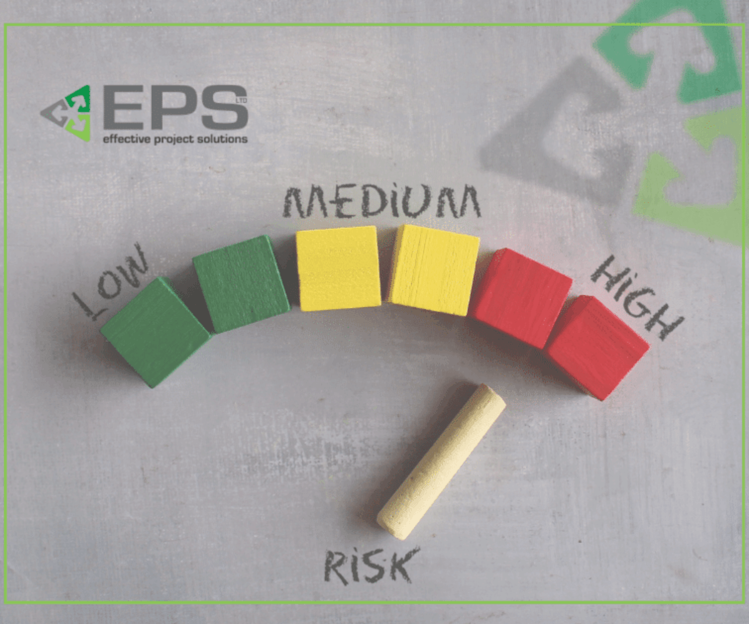 image shows graphic of a risk gauge illustrating low, medium and high risk.